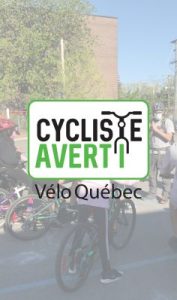 Logo superposé Cycliste Averti