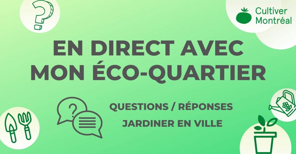 Programmation En direct Facebook Live Jardiner en ville