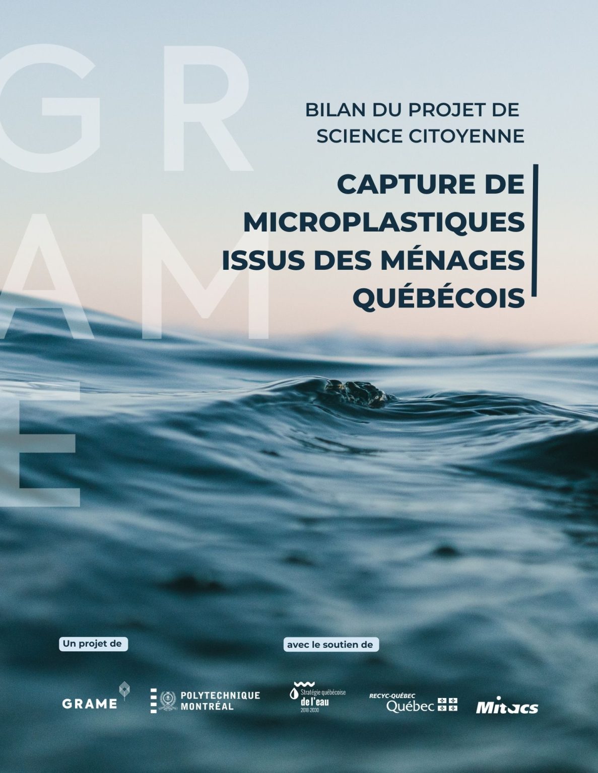 Bilan de projet - Capture de microplastiques issus des ménages québécois